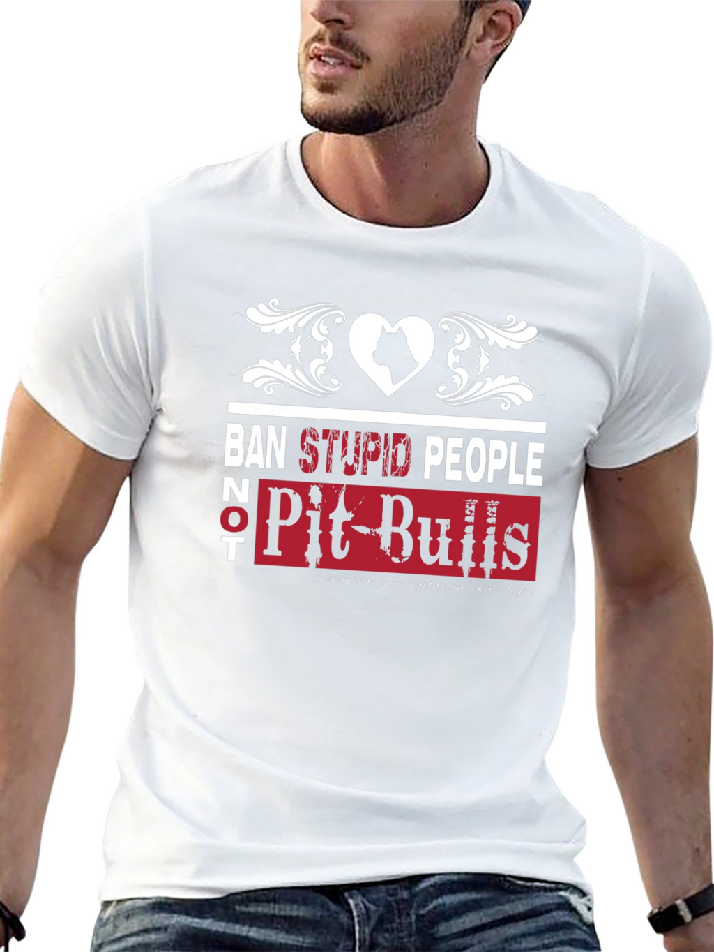 Ban Stupid People Not Pit Bulls T-Shirt