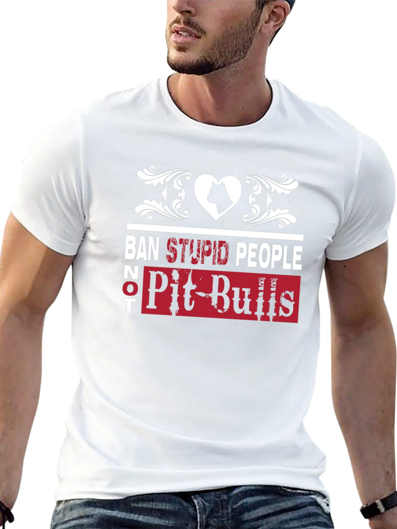 Ban Stupid People Not Pit Bulls T-Shirt