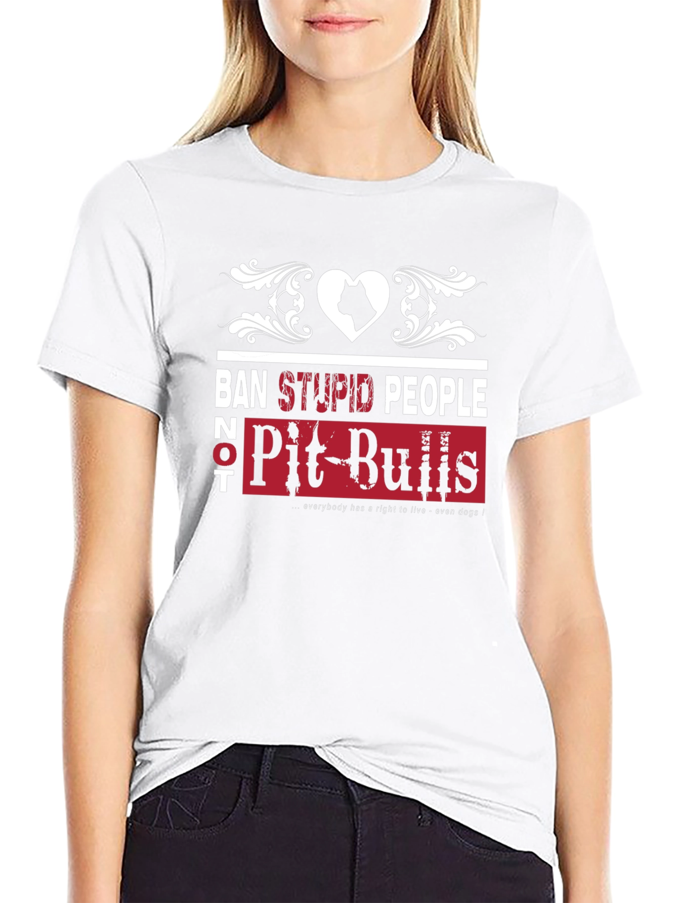 Ban Stupid People Not Pit Bulls T-Shirt