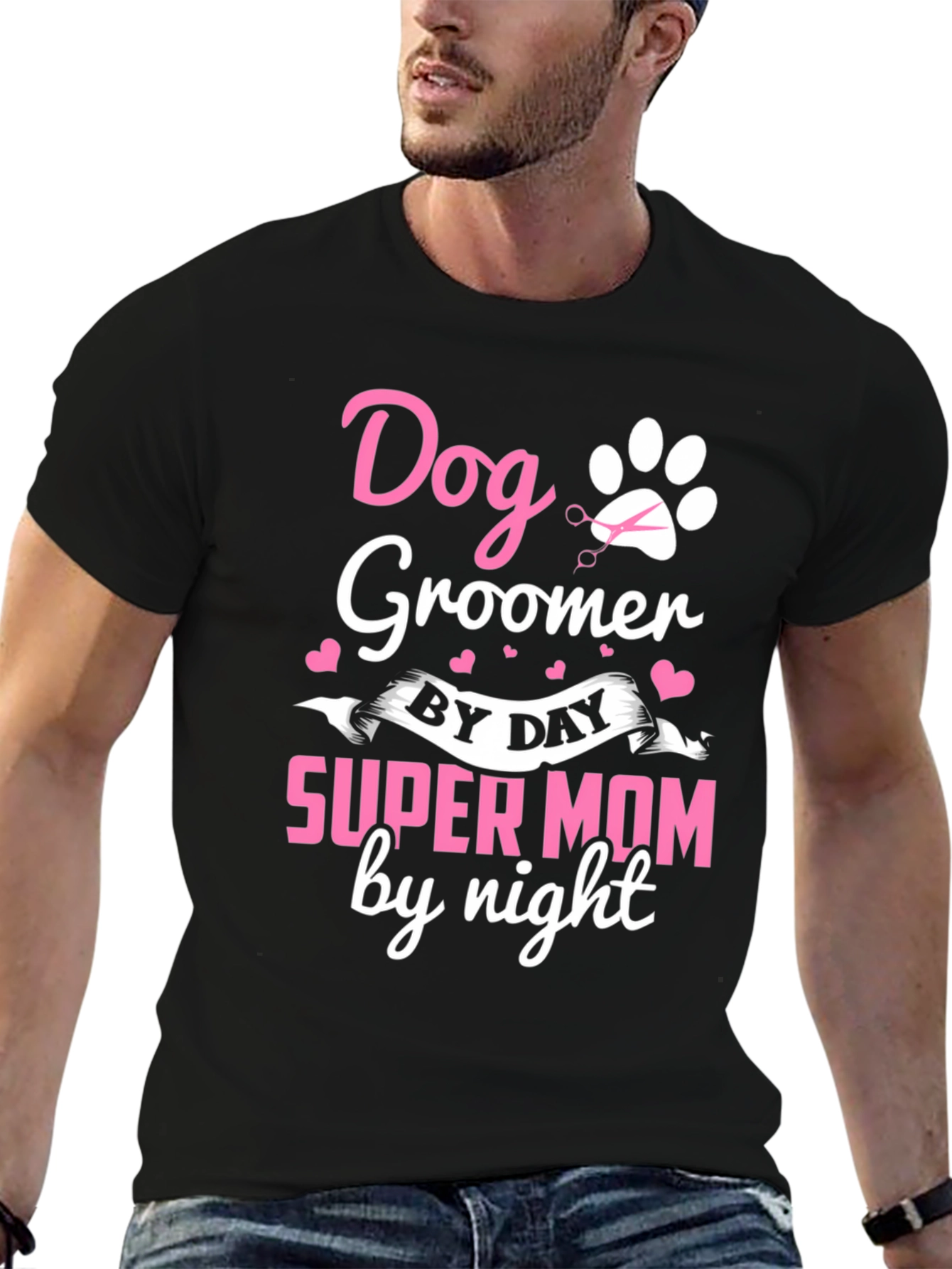 Dog Groomer Super Mom T-Shirt