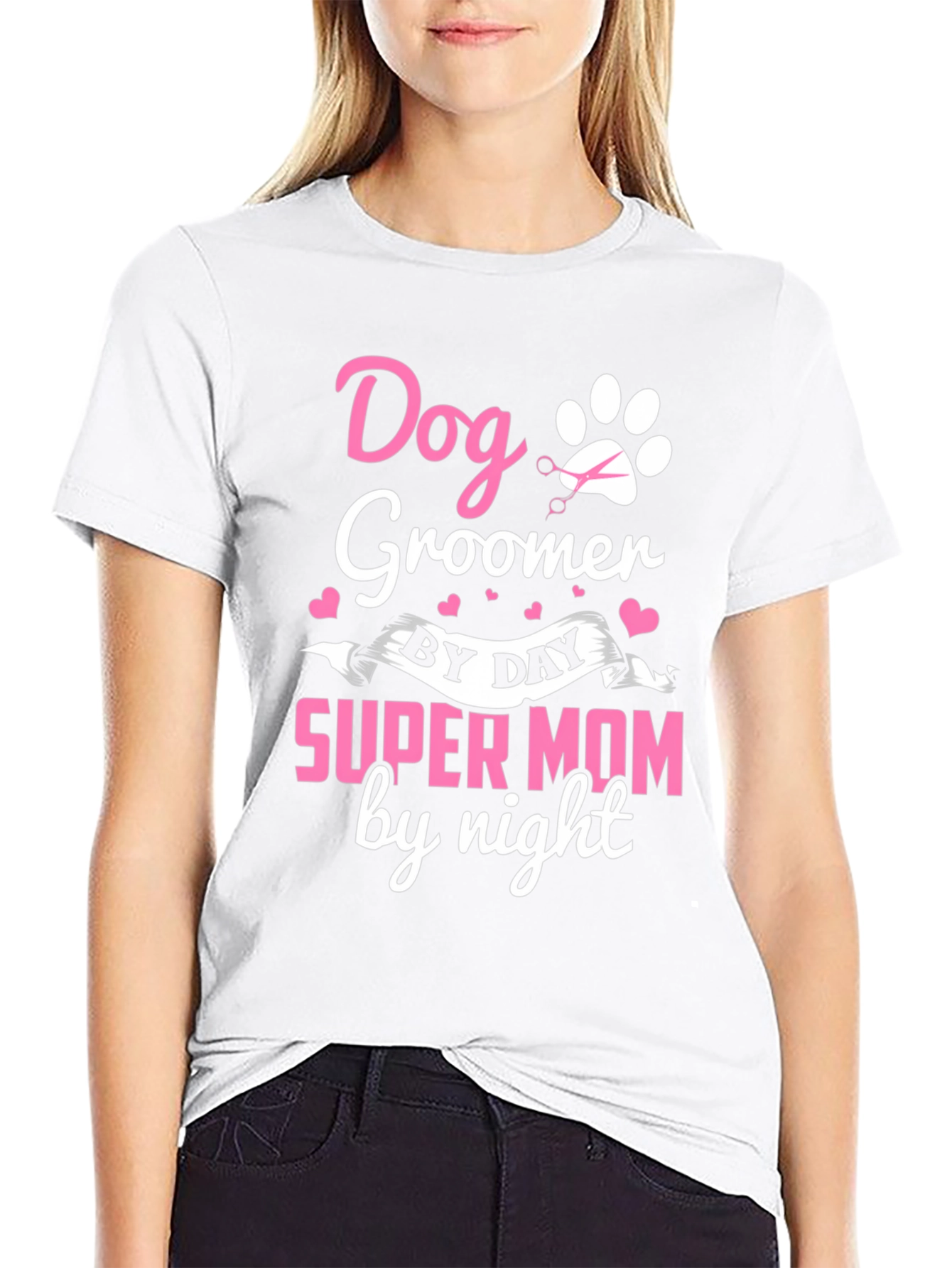 Dog Groomer Super Mom T-Shirt