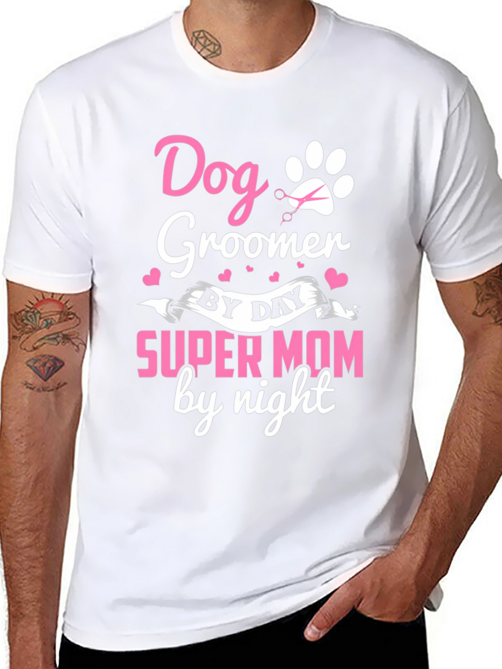 Dog Groomer Super Mom T-Shirt