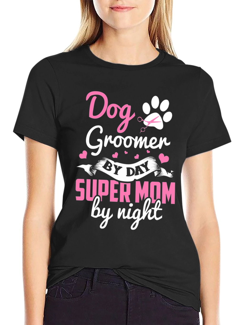 Dog Groomer Super Mom T-Shirt