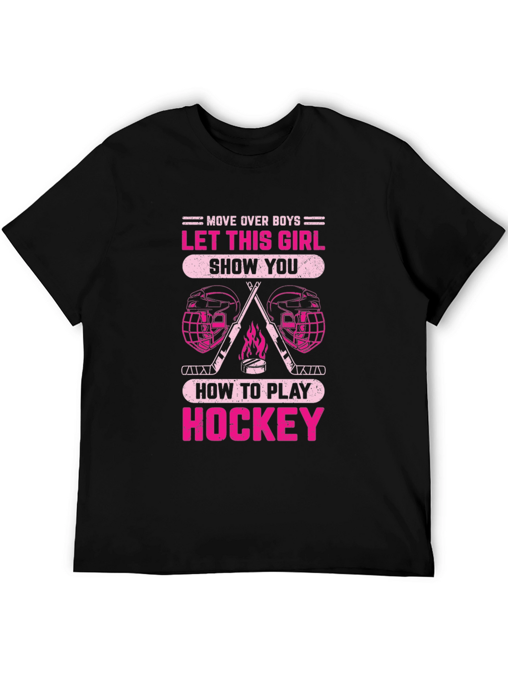 Girls Hockey T-Shirt - Move Over Boys!