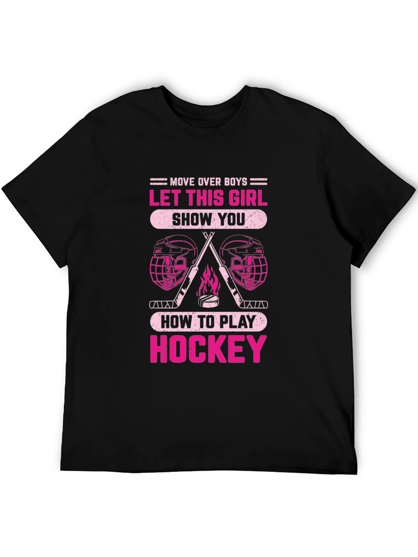Girls Hockey T-Shirt - Move Over Boys!