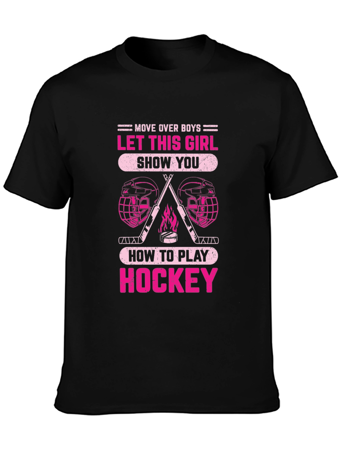 Girls Hockey T-Shirt - Move Over Boys!