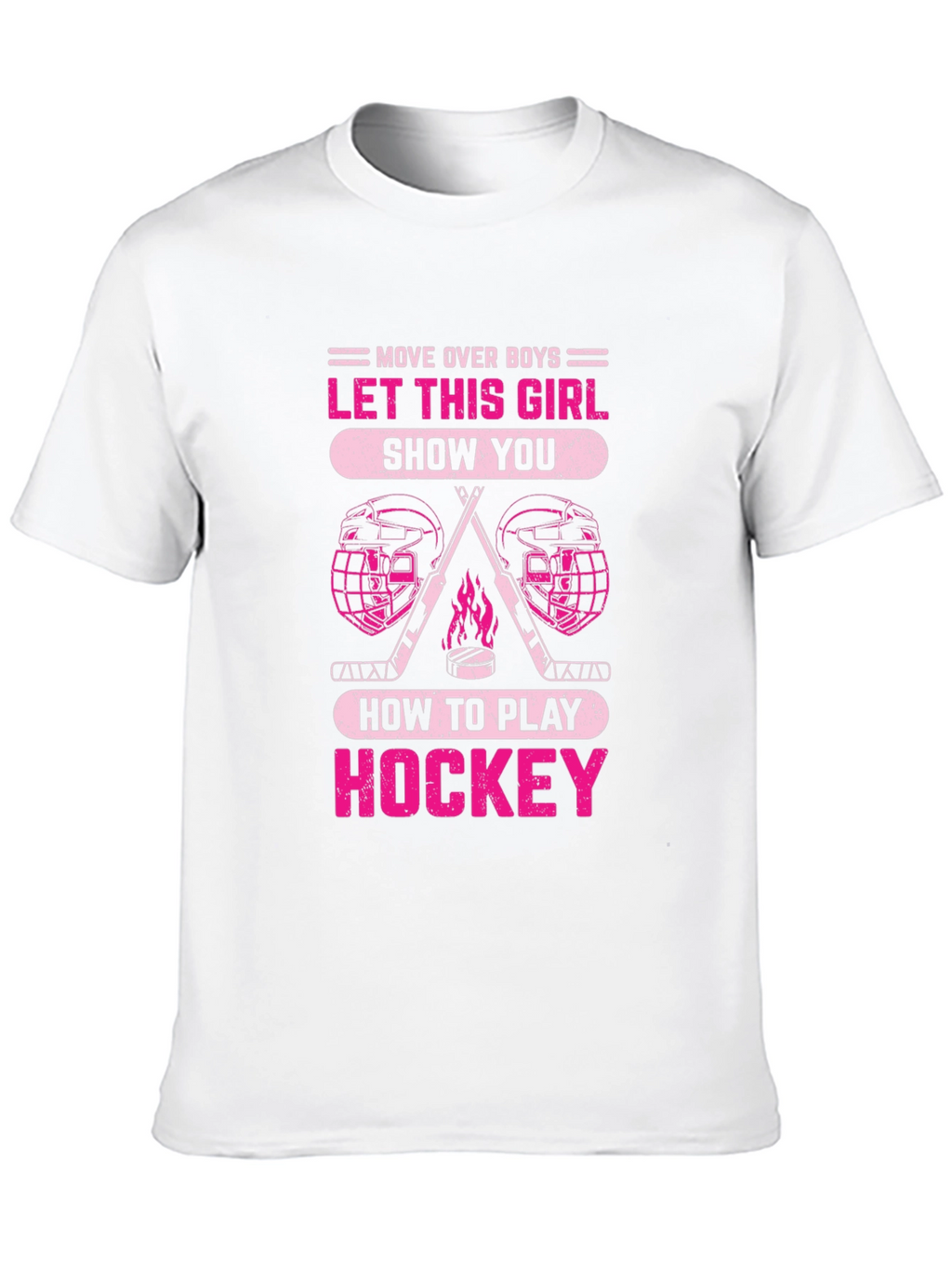 Girls Hockey T-Shirt - Move Over Boys!