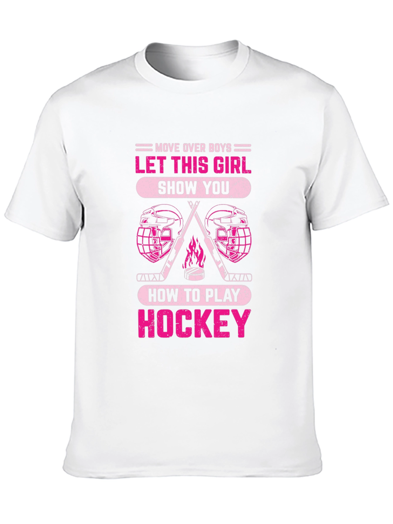 Girls Hockey T-Shirt - Move Over Boys!