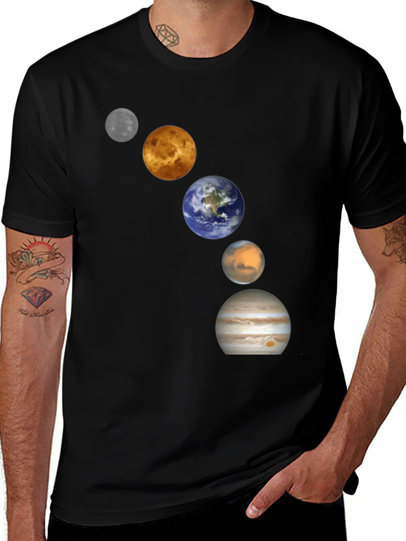 Planets Graphic Tee - Space Lovers T-Shirt