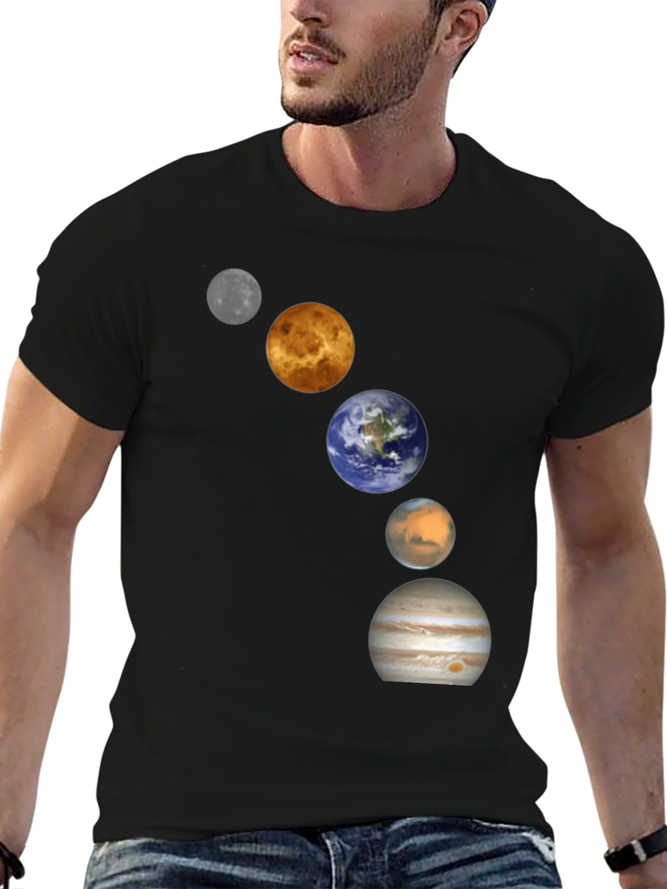 Planets Graphic Tee - Space Lovers T-Shirt