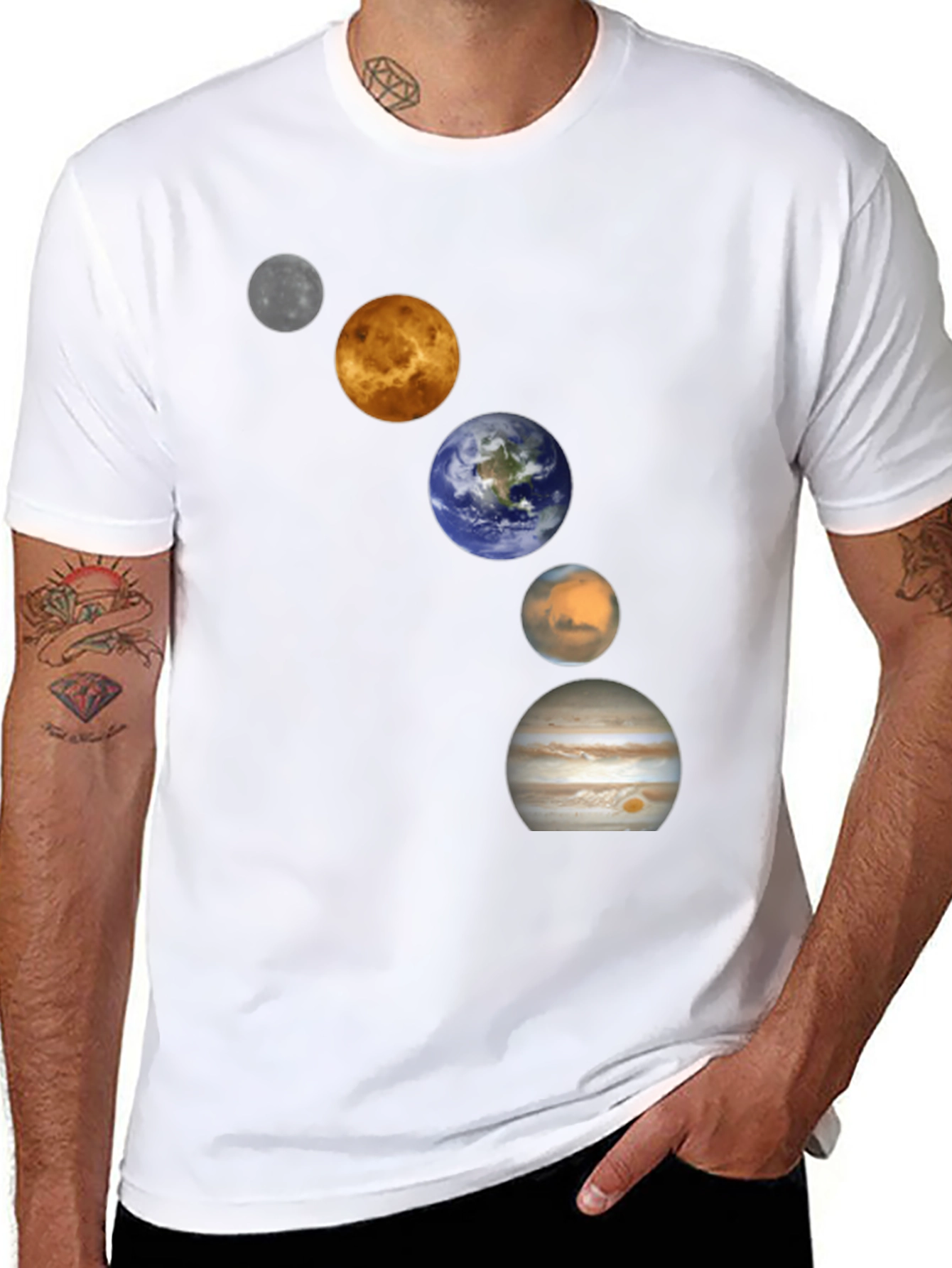 Planets Graphic Tee - Space Lovers T-Shirt