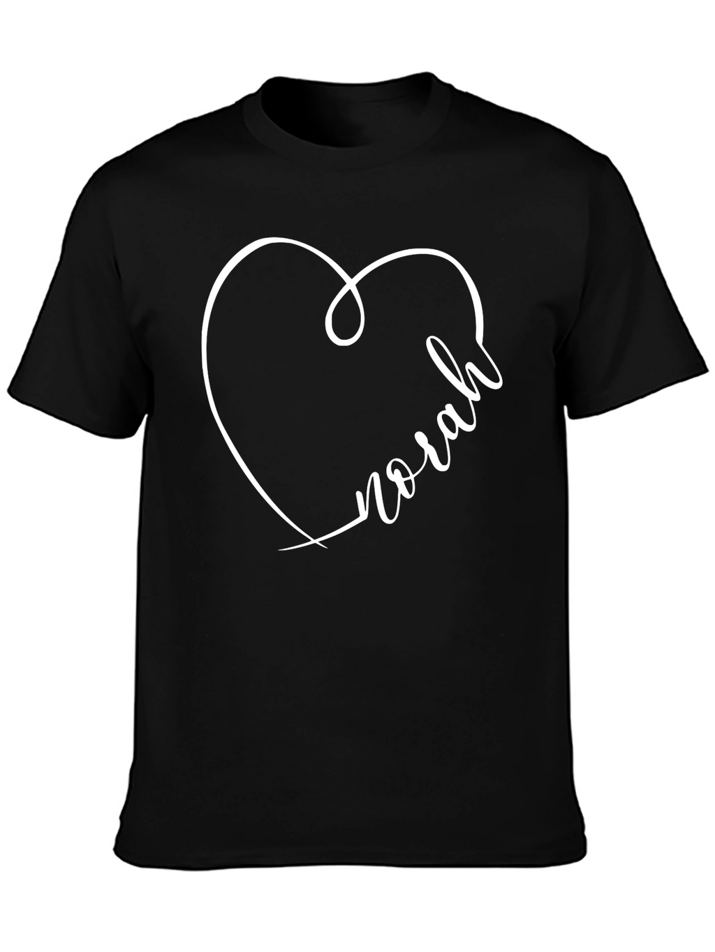 Norah Heart T-Shirt - Personalized Gift