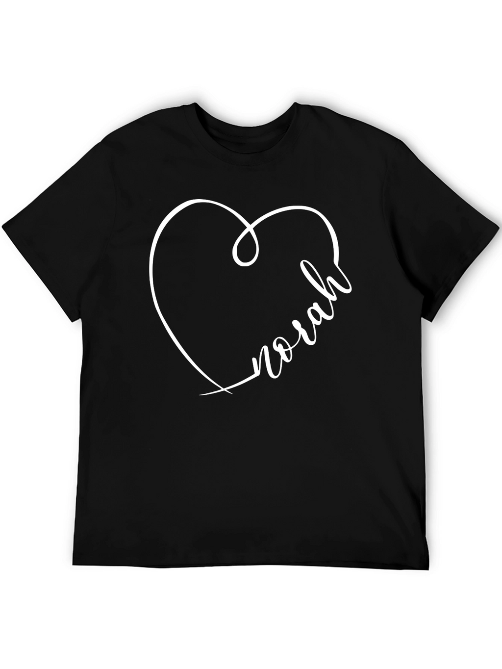Norah Heart T-Shirt - Personalized Gift