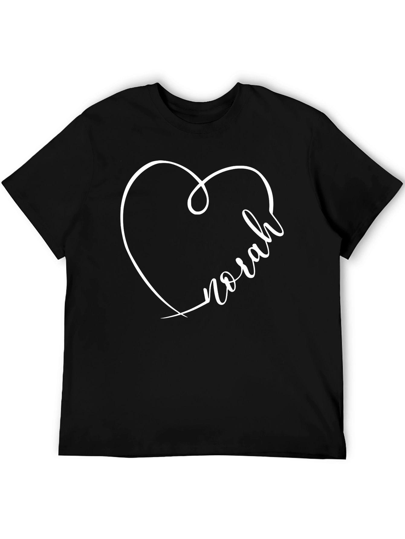 Norah Heart T-Shirt - Personalized Gift