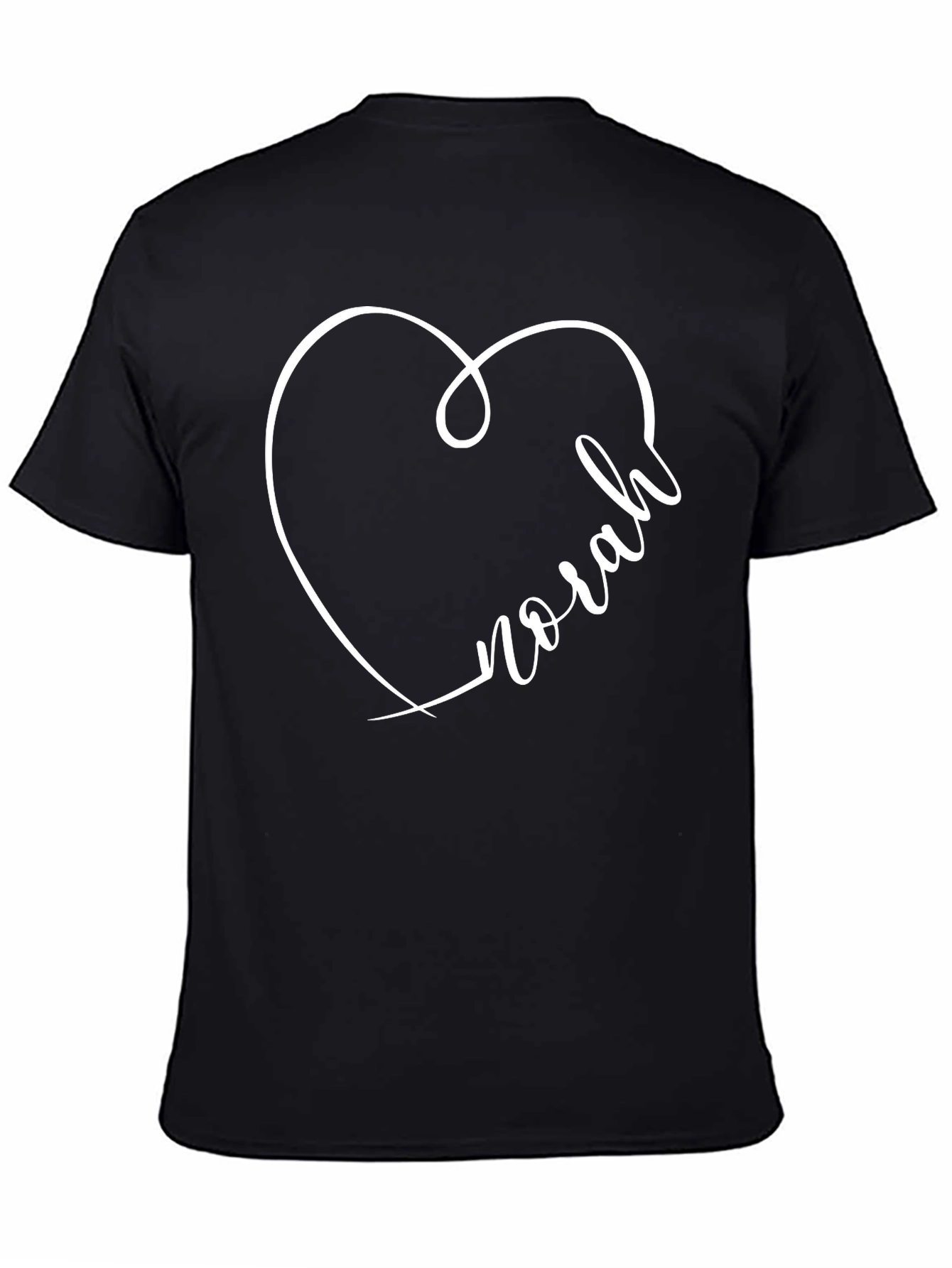 Norah Heart T-Shirt - Personalized Gift