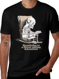 Skeleton Reading T-Shirt - Knowledge Adventure Tee