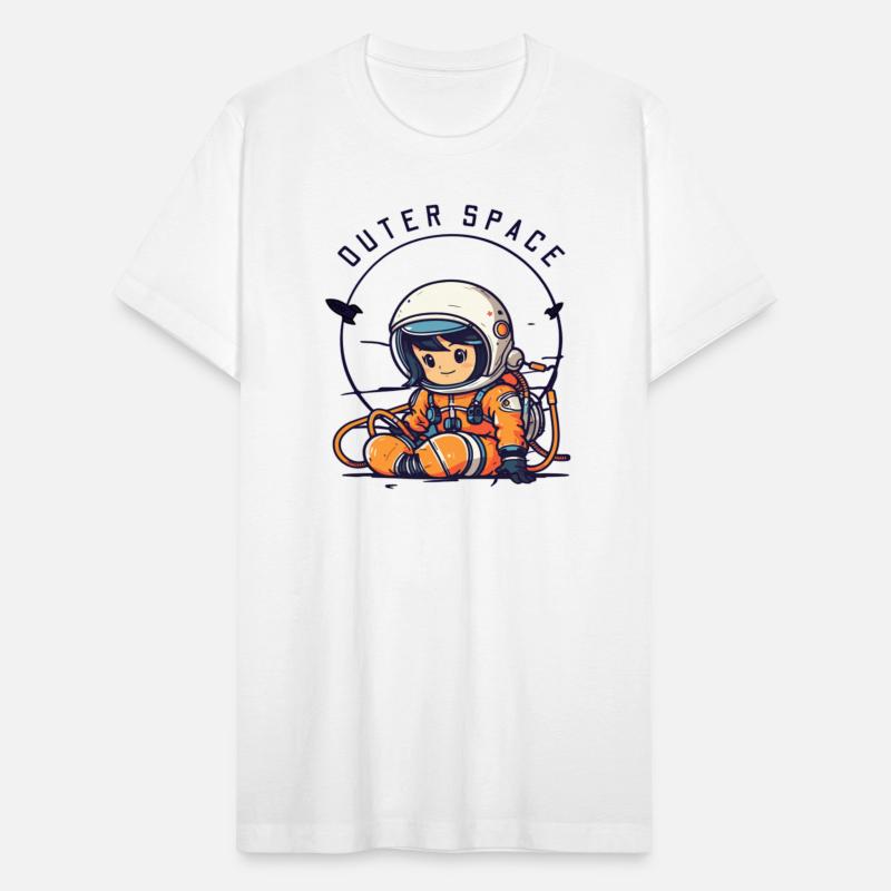 Orange and Black Astronaut Illustrative Outer Spac