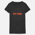 Orange and White Simple Stay Strong