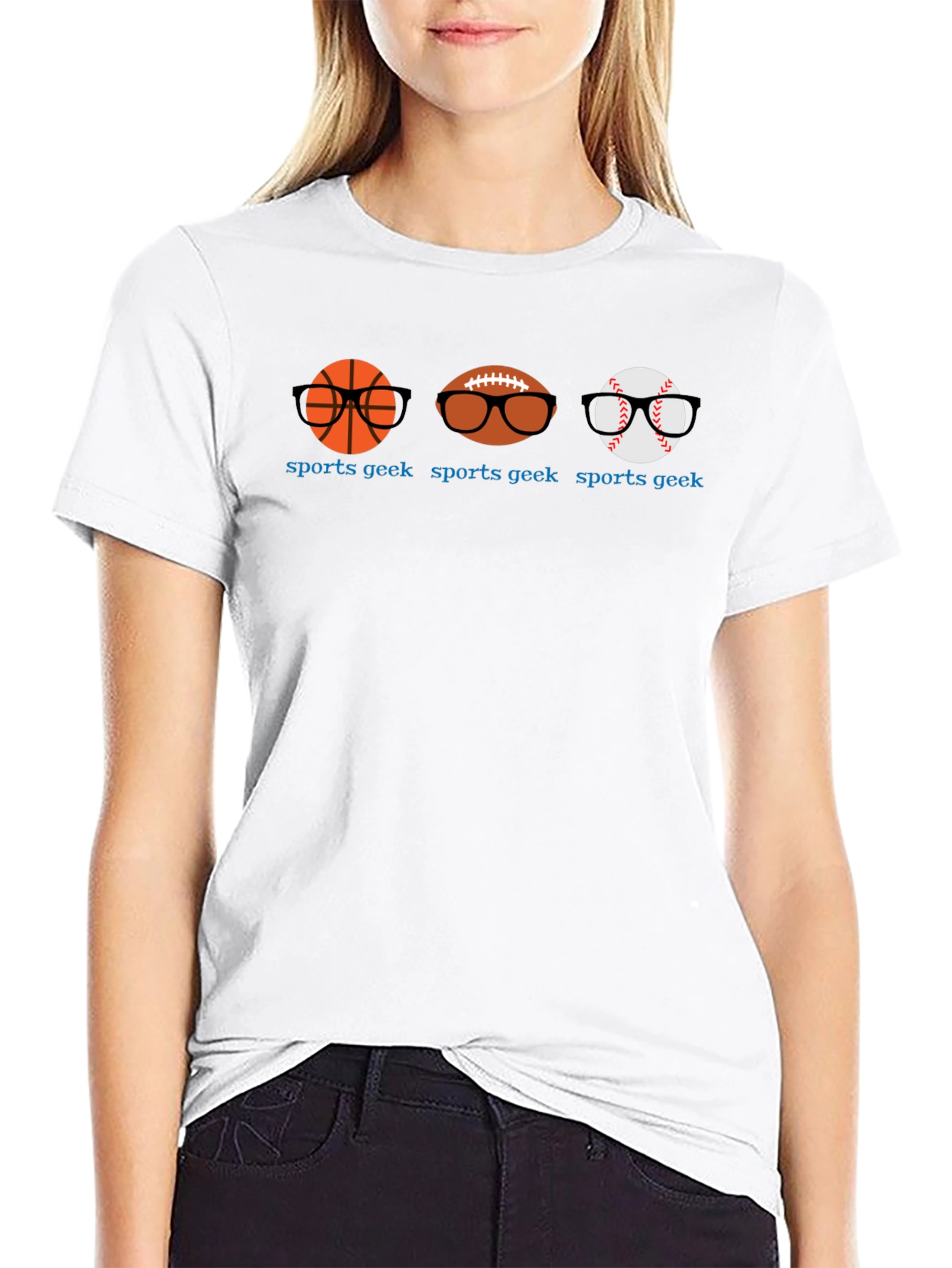 Sports Geek T-Shirt: Basketball Football Baseball Tee
