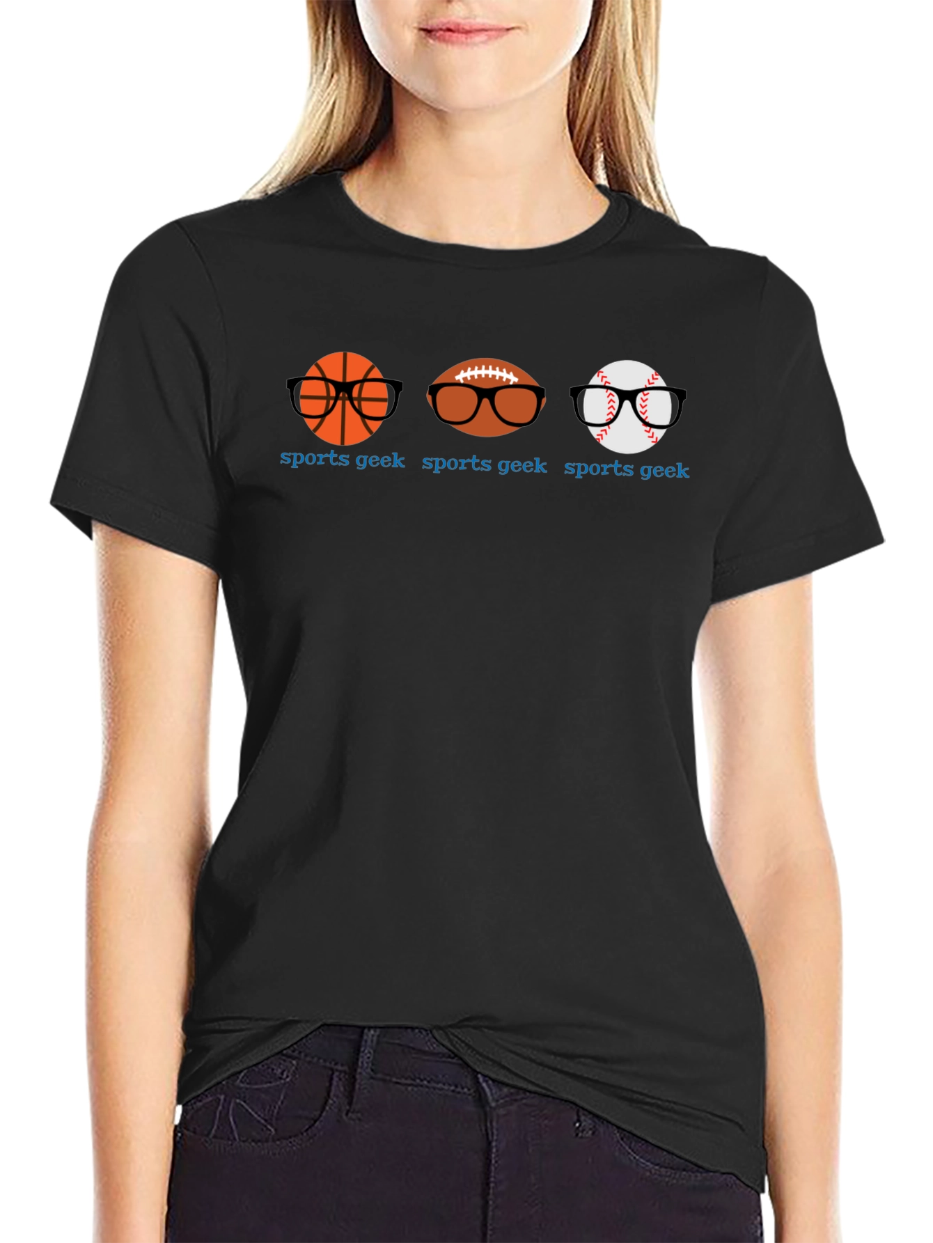 Sports Geek T-Shirt: Basketball Football Baseball Tee