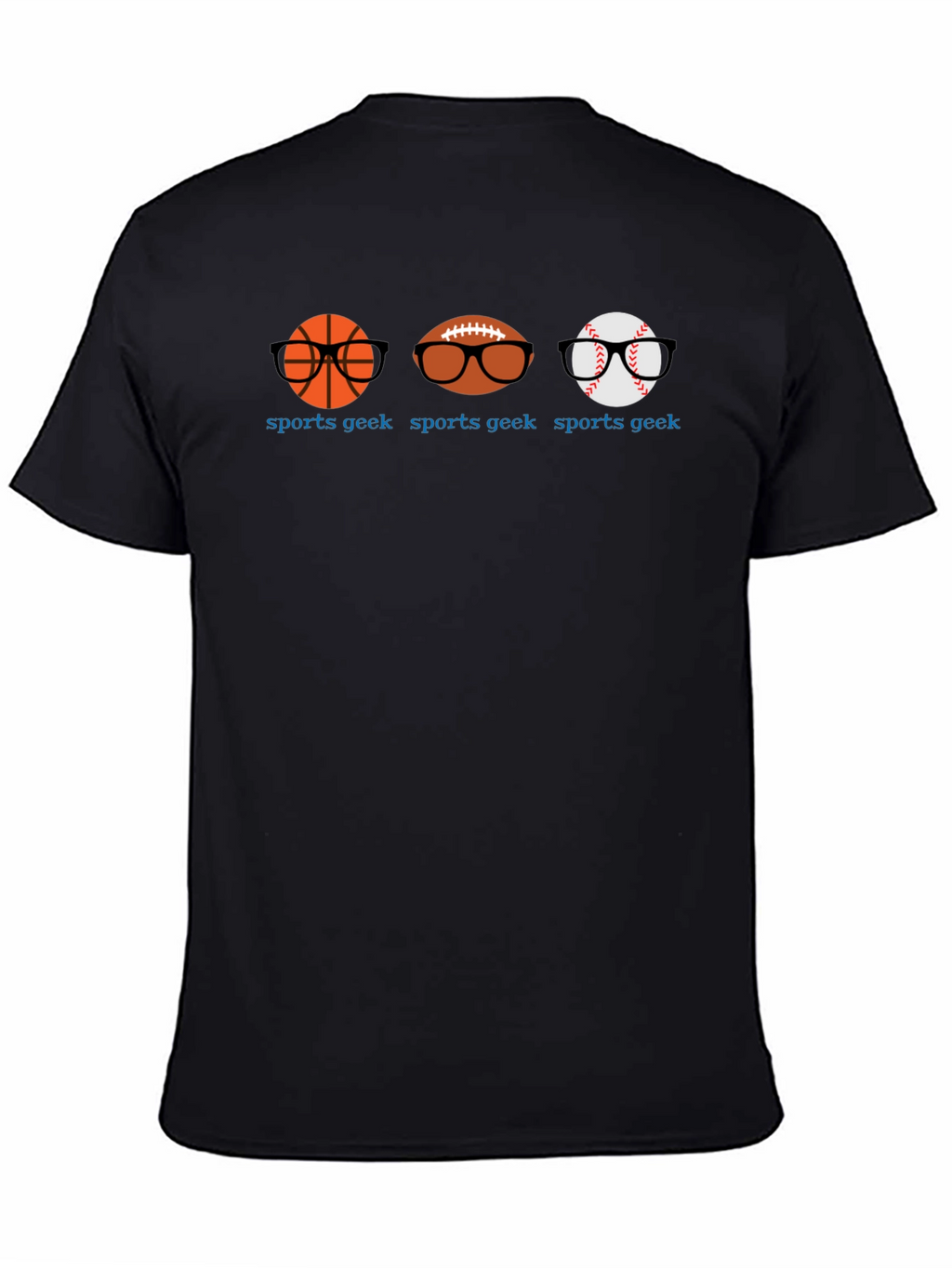 Sports Geek T-Shirt: Basketball Football Baseball Tee