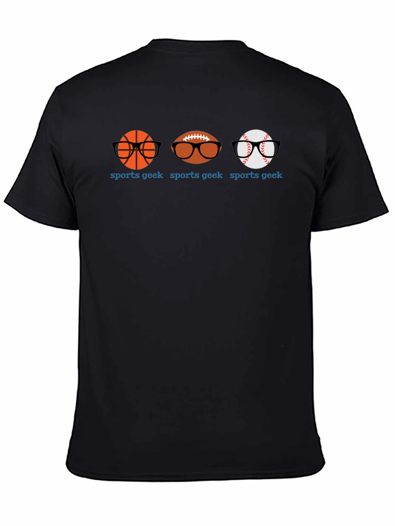 Sports Geek T-Shirt: Basketball Football Baseball Tee