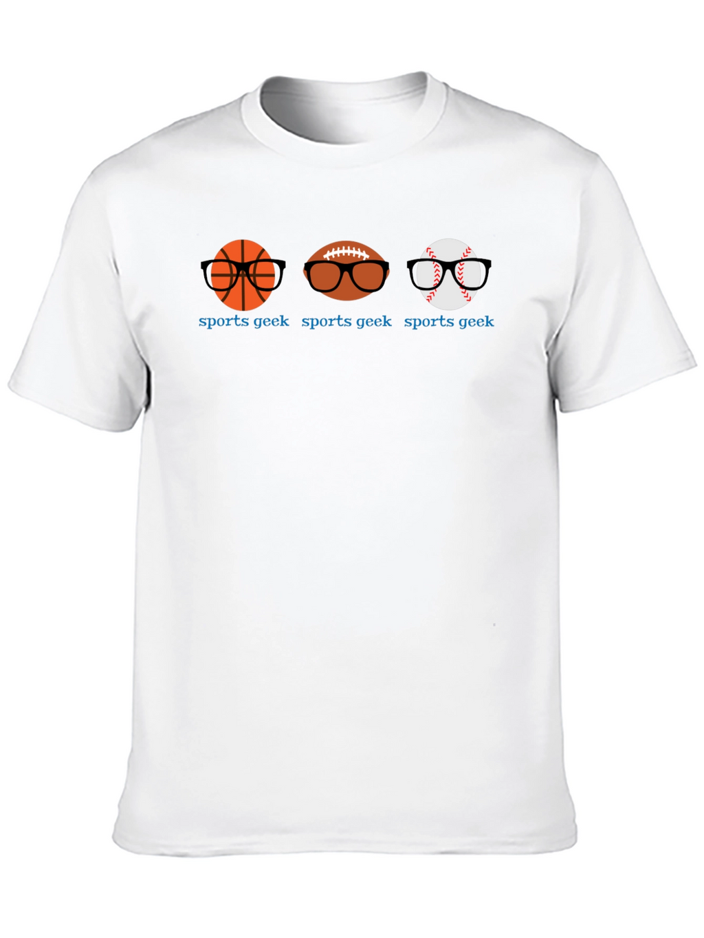 Sports Geek T-Shirt: Basketball Football Baseball Tee