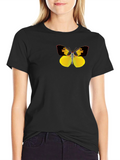 Butterfly Graphic Black T-Shirt