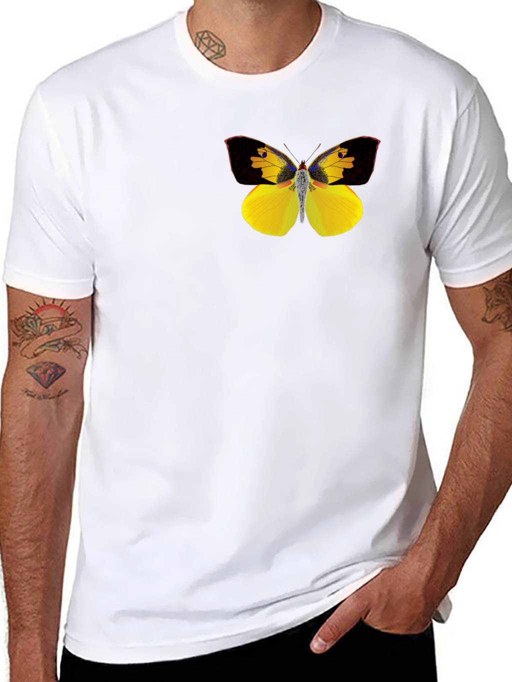 Butterfly Graphic Black T-Shirt