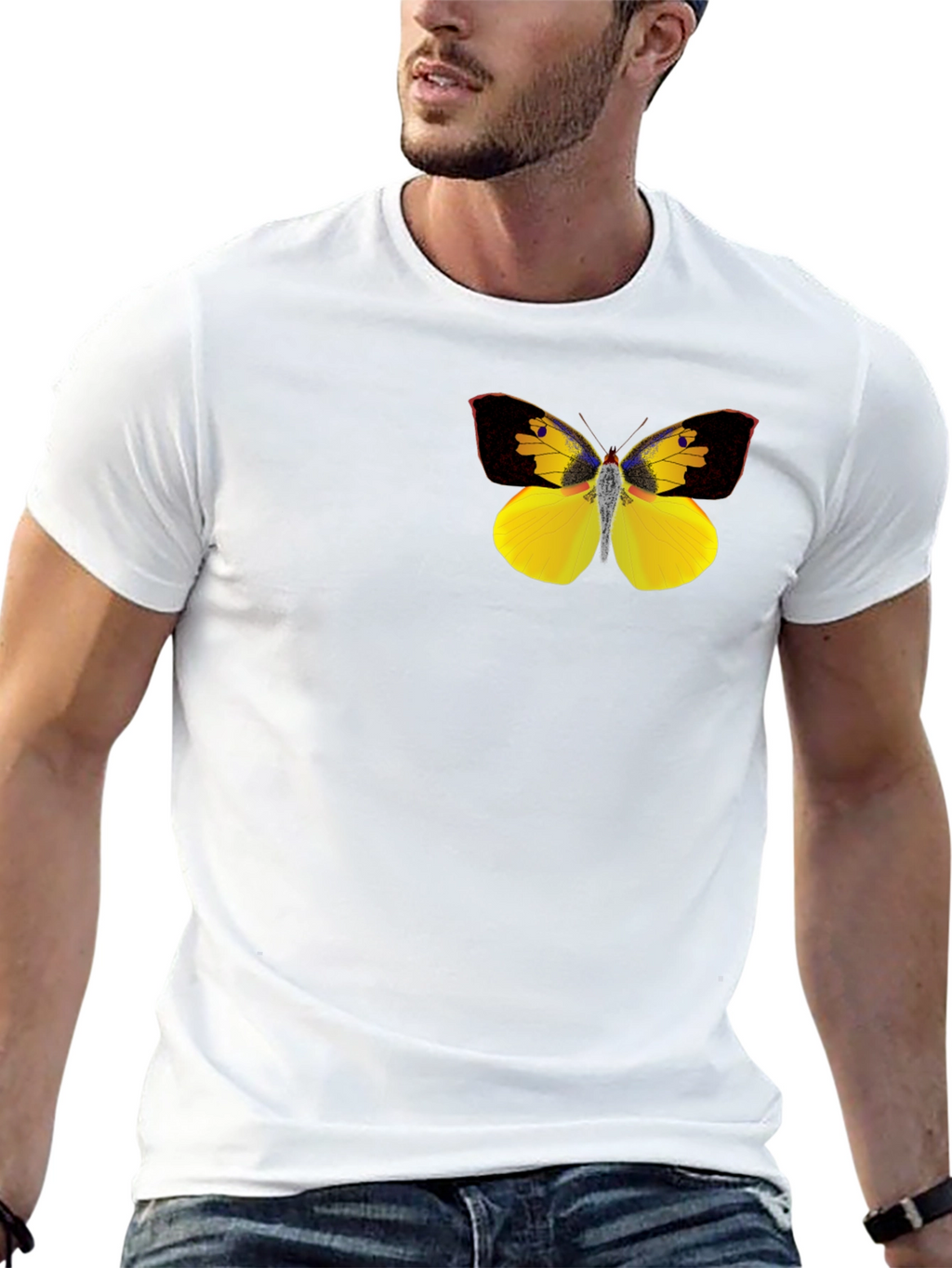 Butterfly Graphic Black T-Shirt