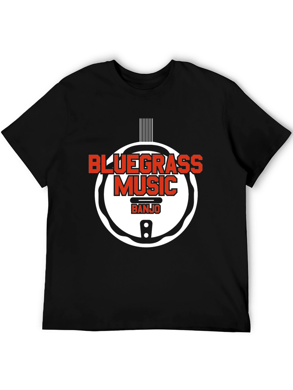 Bluegrass Music Banjo Graphic T-Shirt