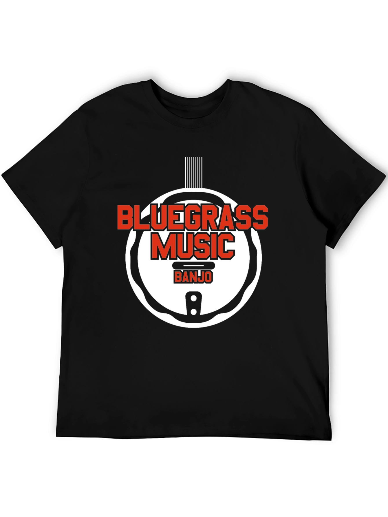 Bluegrass Music Banjo Graphic T-Shirt