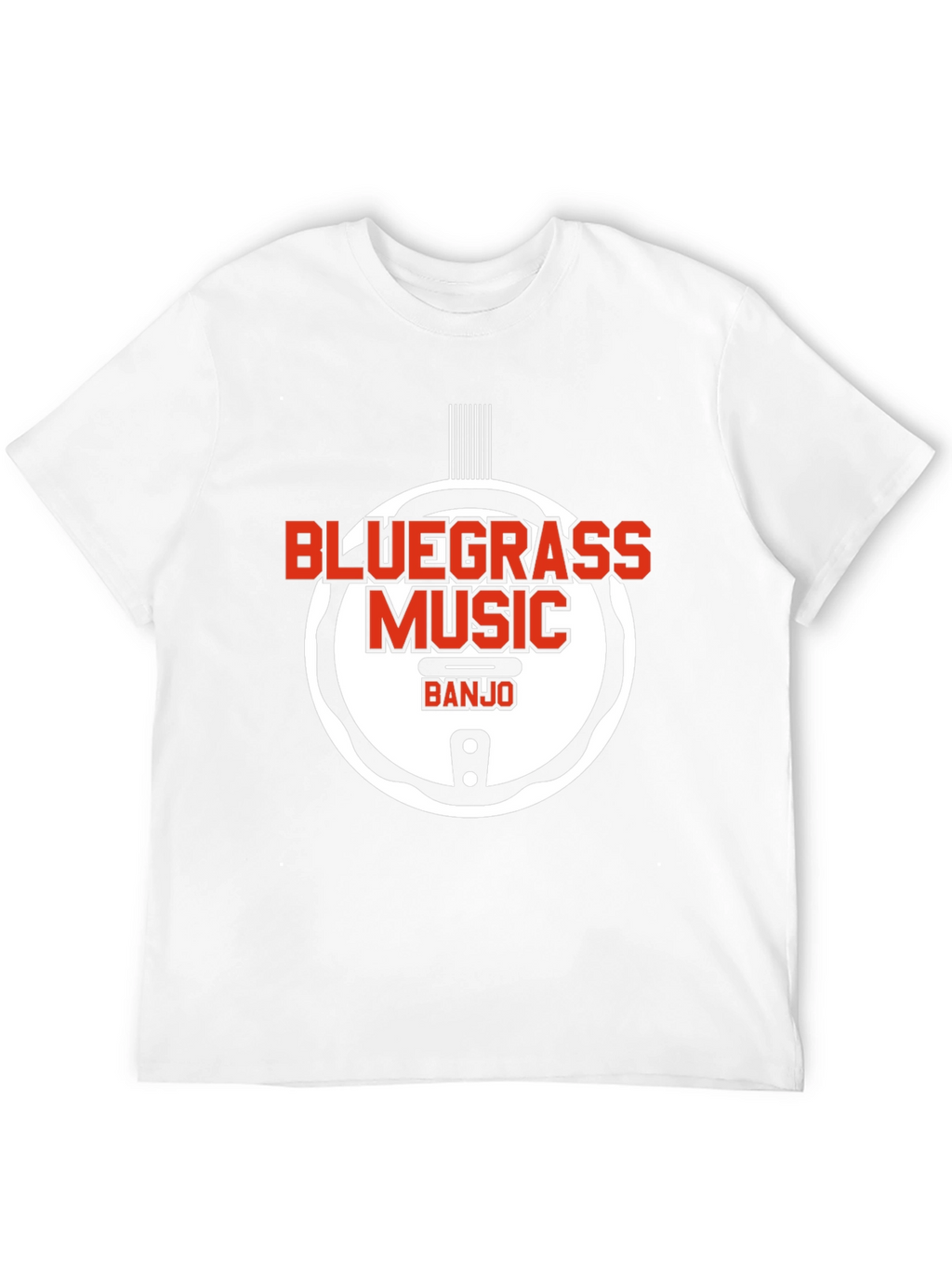 Bluegrass Music Banjo Graphic T-Shirt