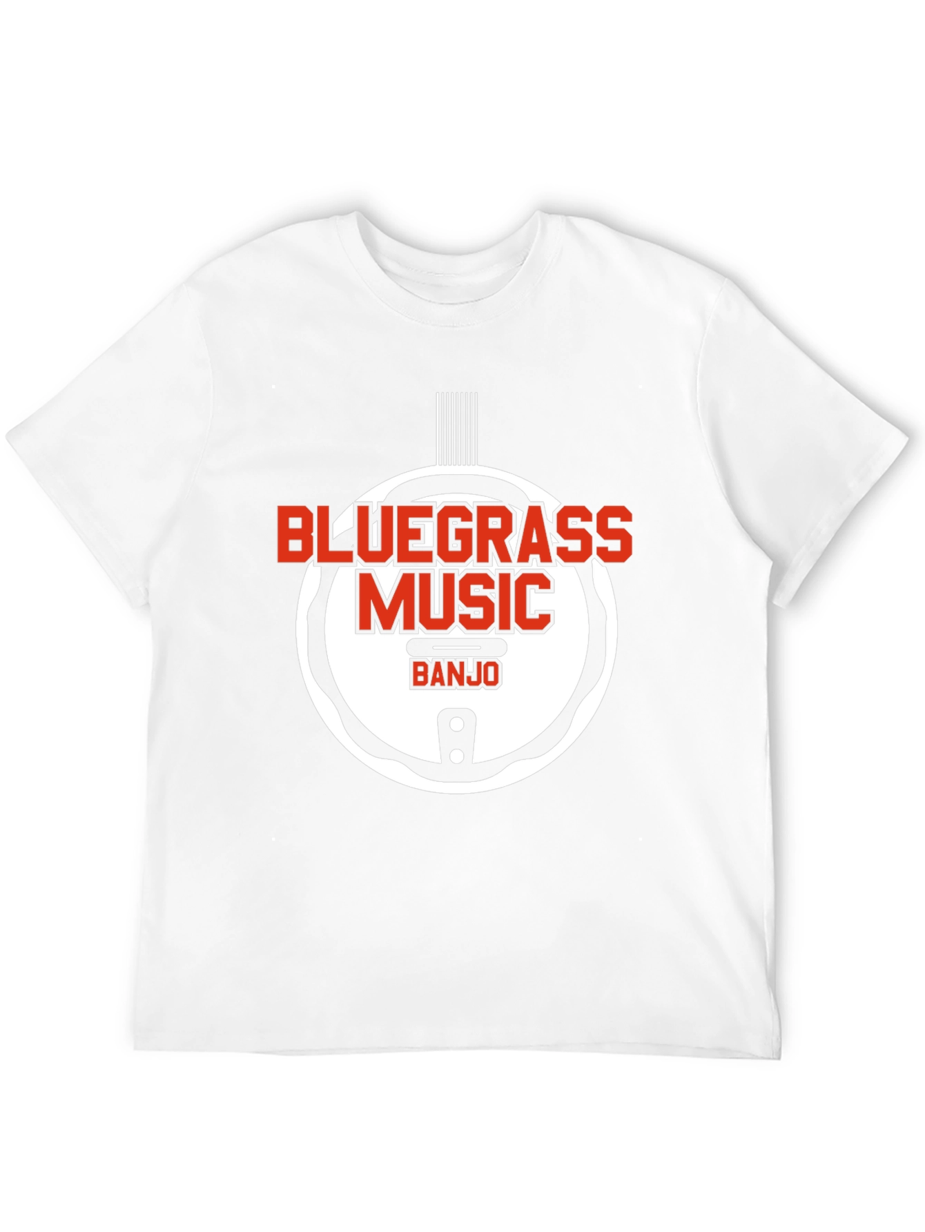 Bluegrass Music Banjo Graphic T-Shirt