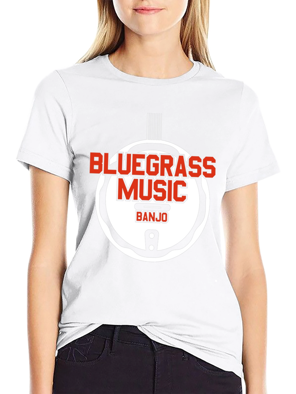 Bluegrass Music Banjo Graphic T-Shirt
