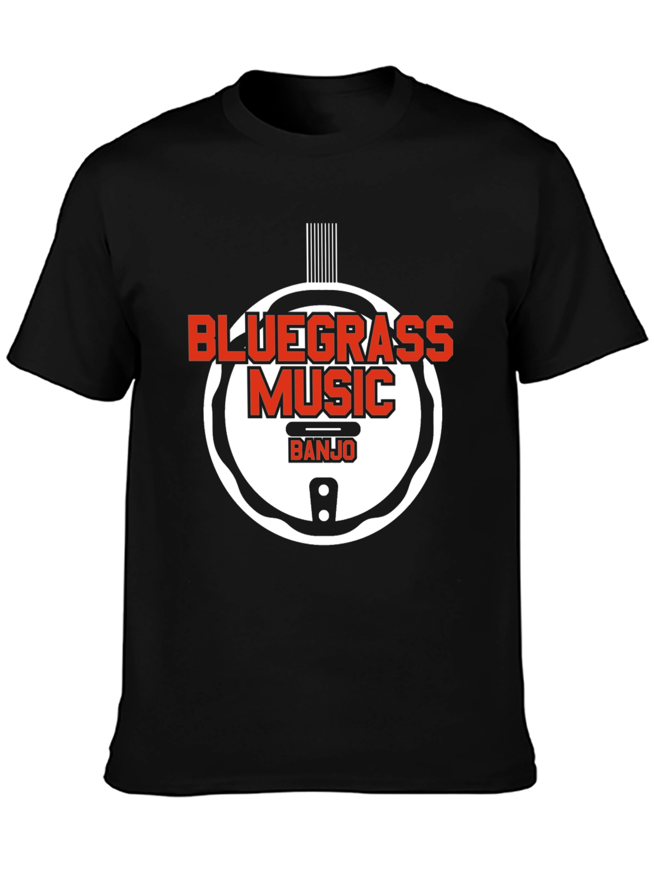 Bluegrass Music Banjo Graphic T-Shirt