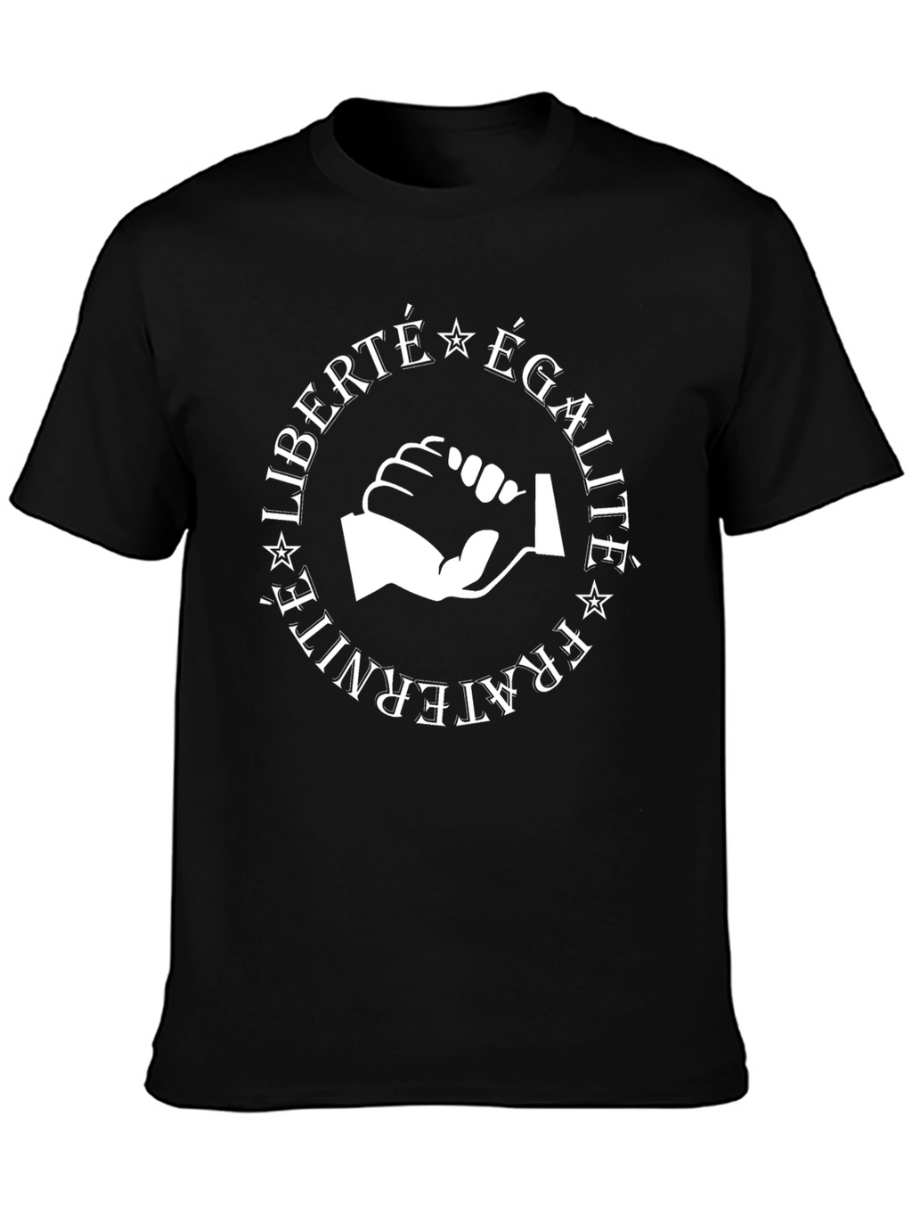 Liberté Égalité Fraternité Graphic Tee - Black