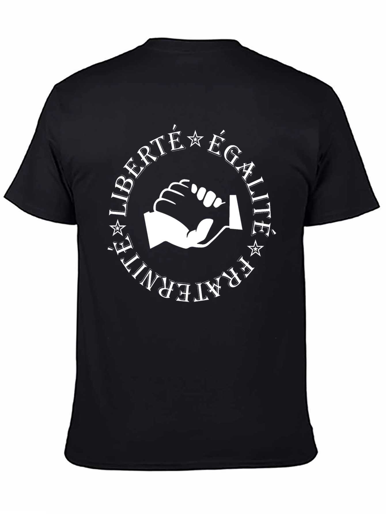 Liberté Égalité Fraternité Graphic Tee - Black