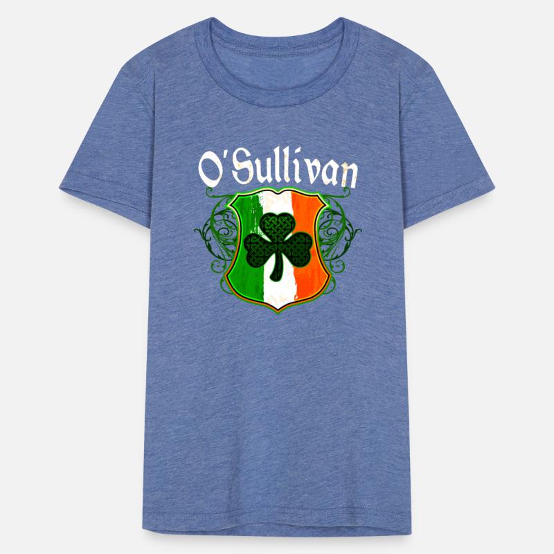 O'Sullivan Irish Surname Ireland Flag Shamrock