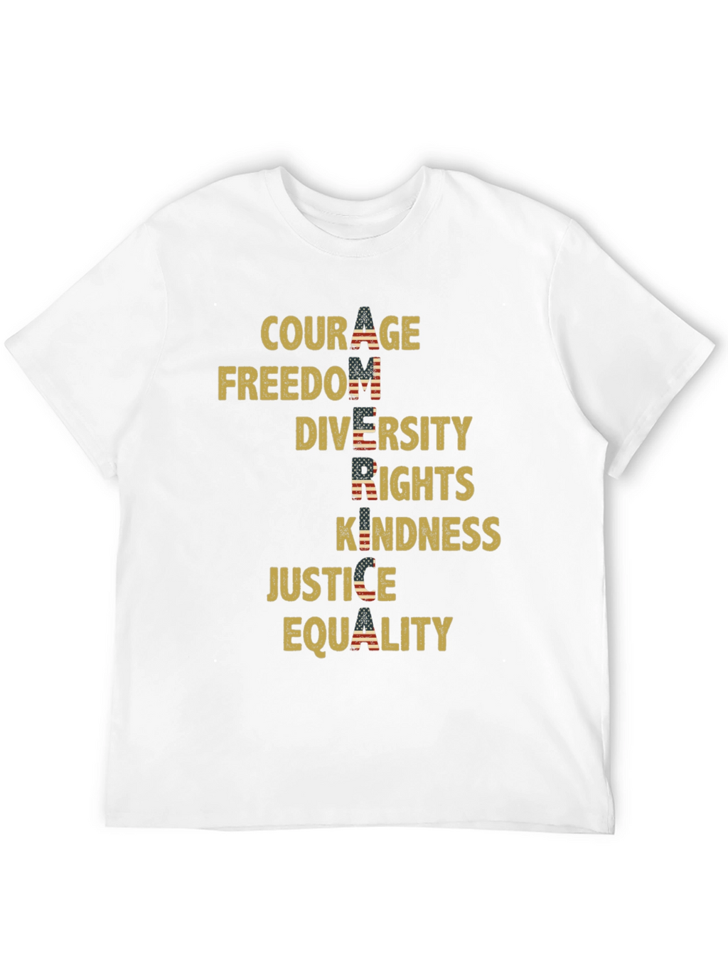 Patriotic Values Graphic T-Shirt