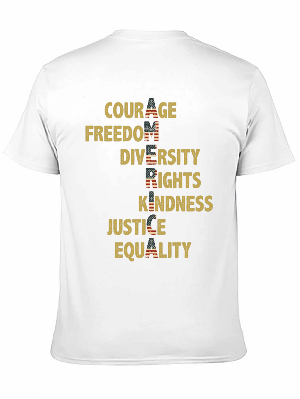 Patriotic Values Graphic T-Shirt