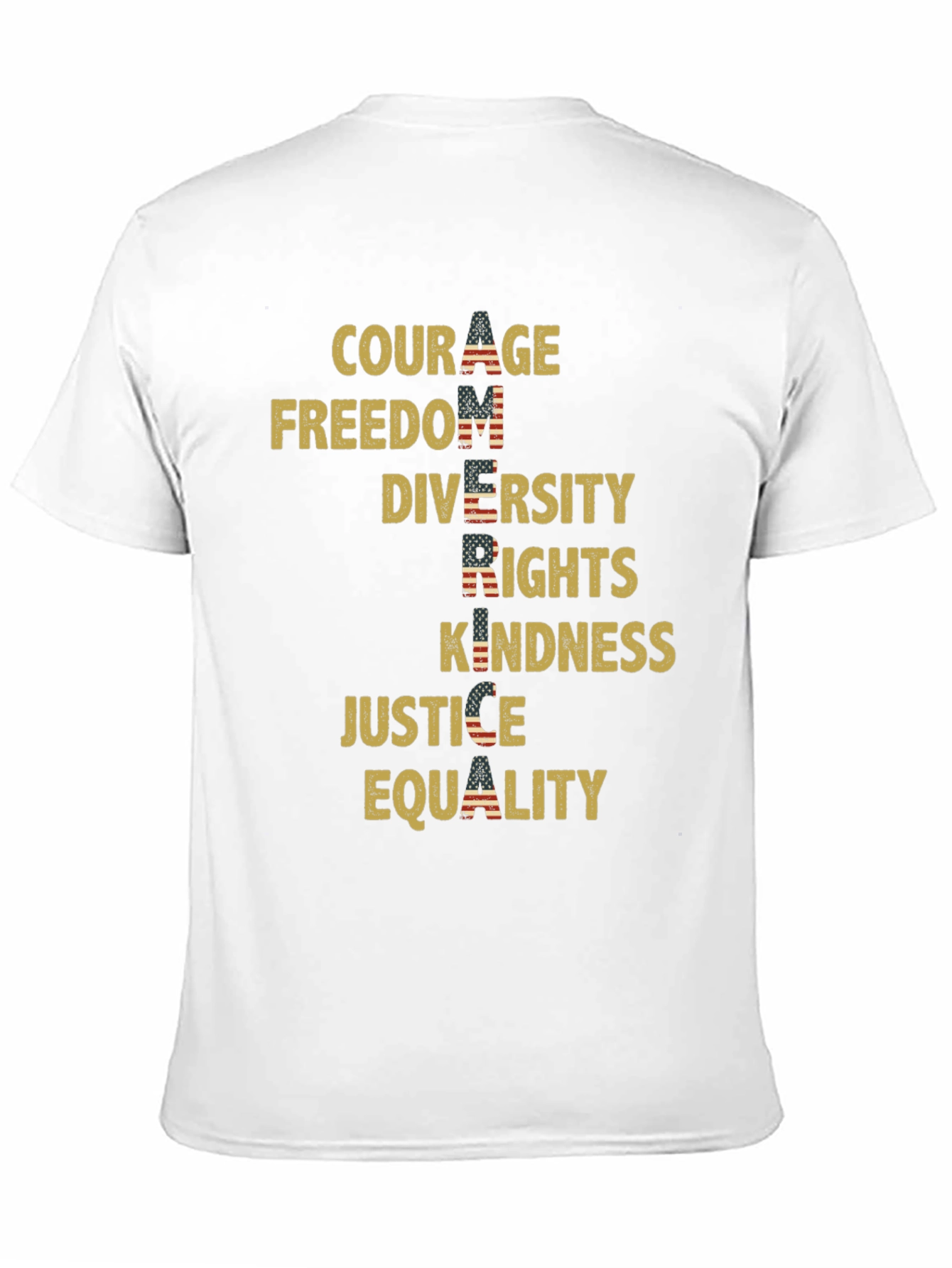 Patriotic Values Graphic T-Shirt