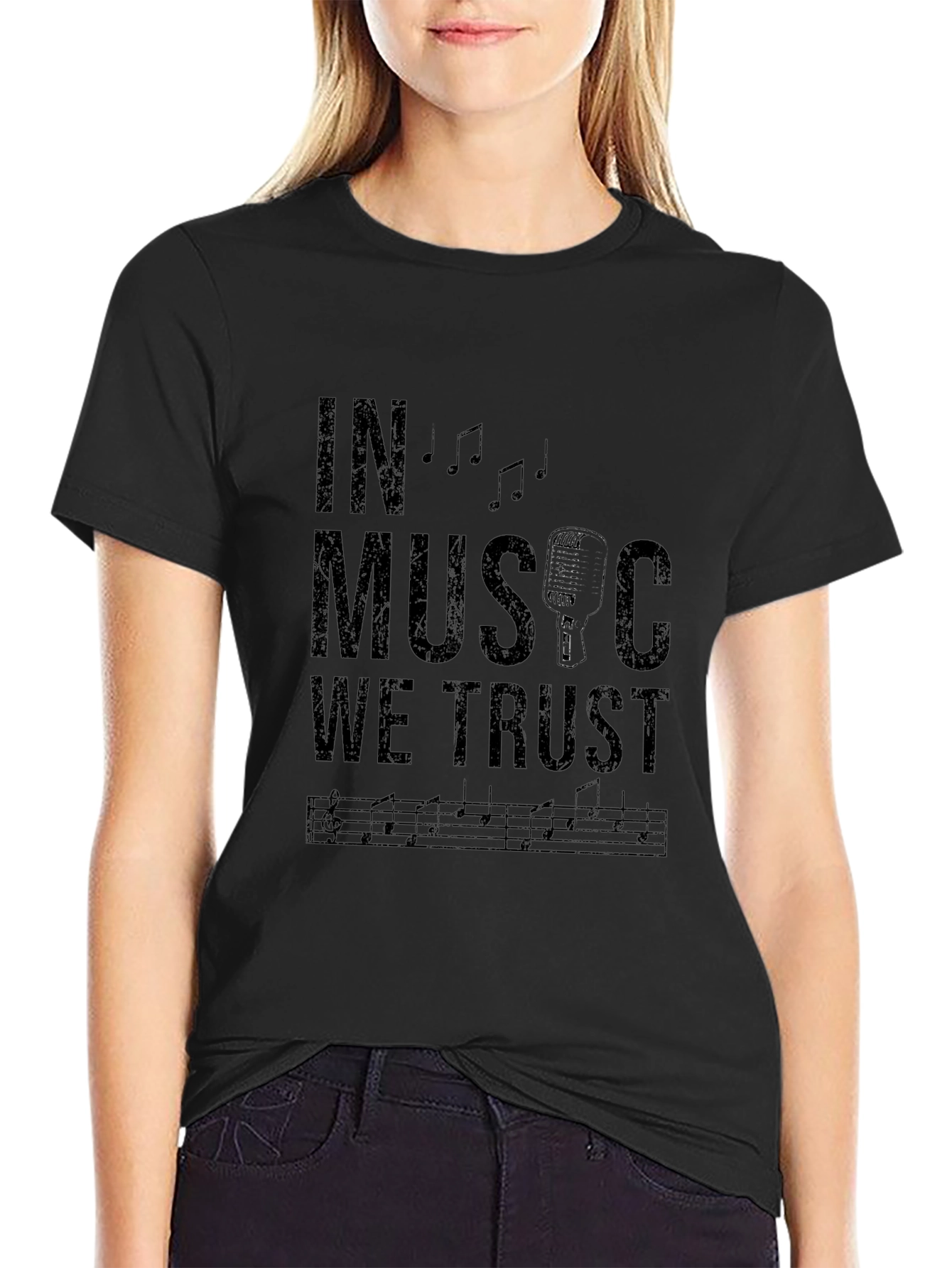 In Music We Trust Graphic T-Shirt