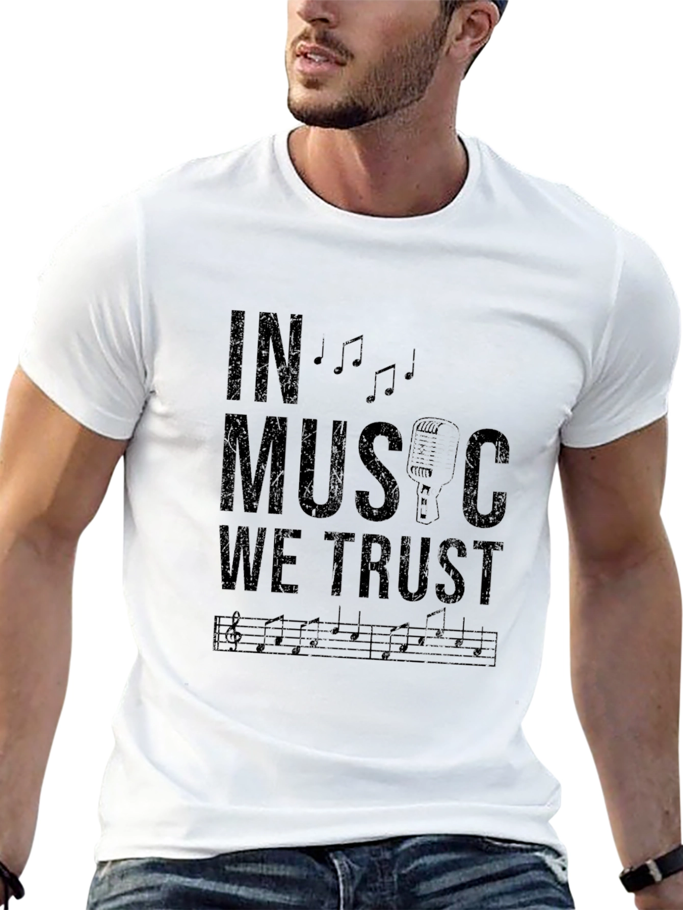 In Music We Trust Graphic T-Shirt