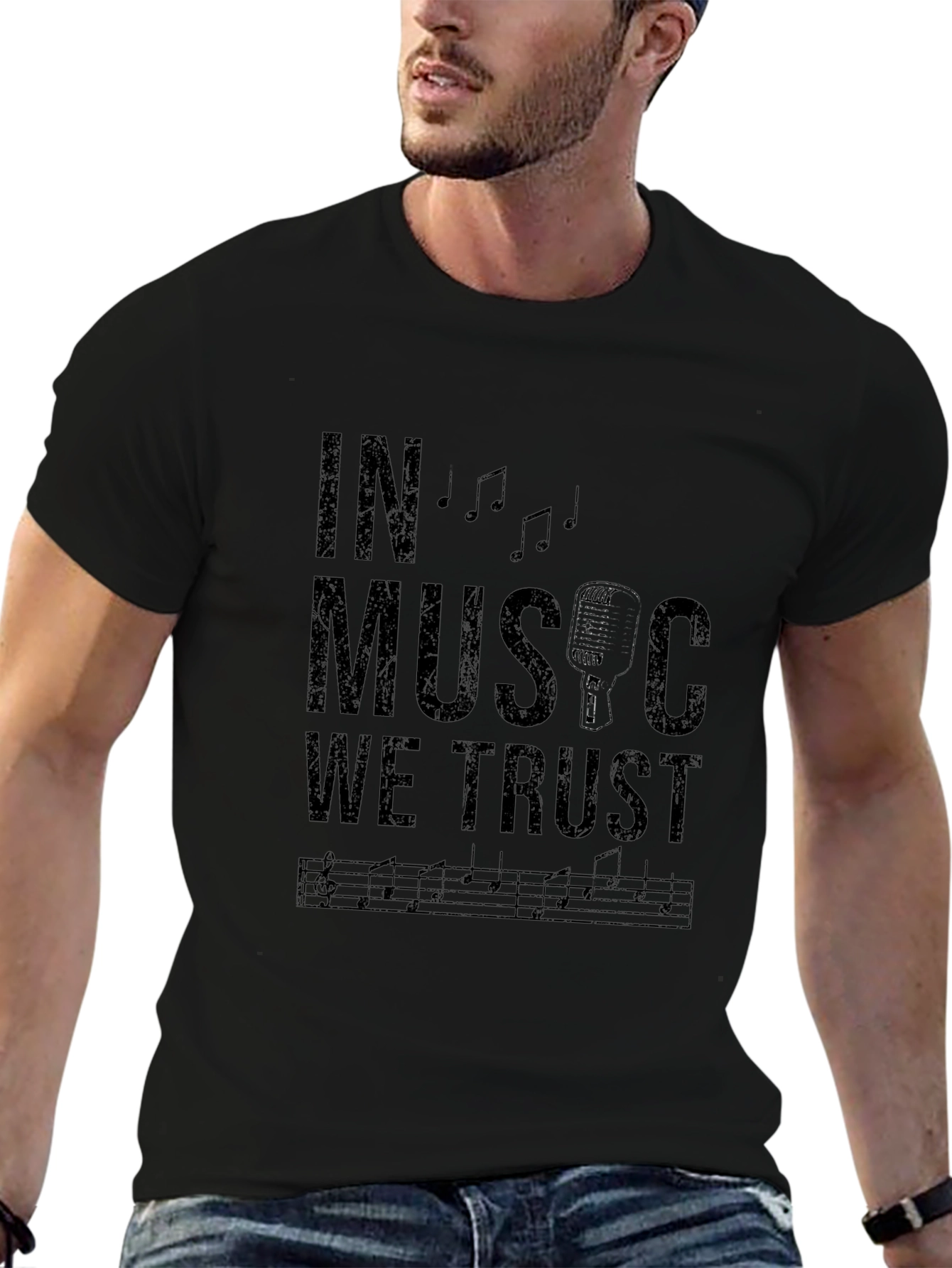 In Music We Trust Graphic T-Shirt
