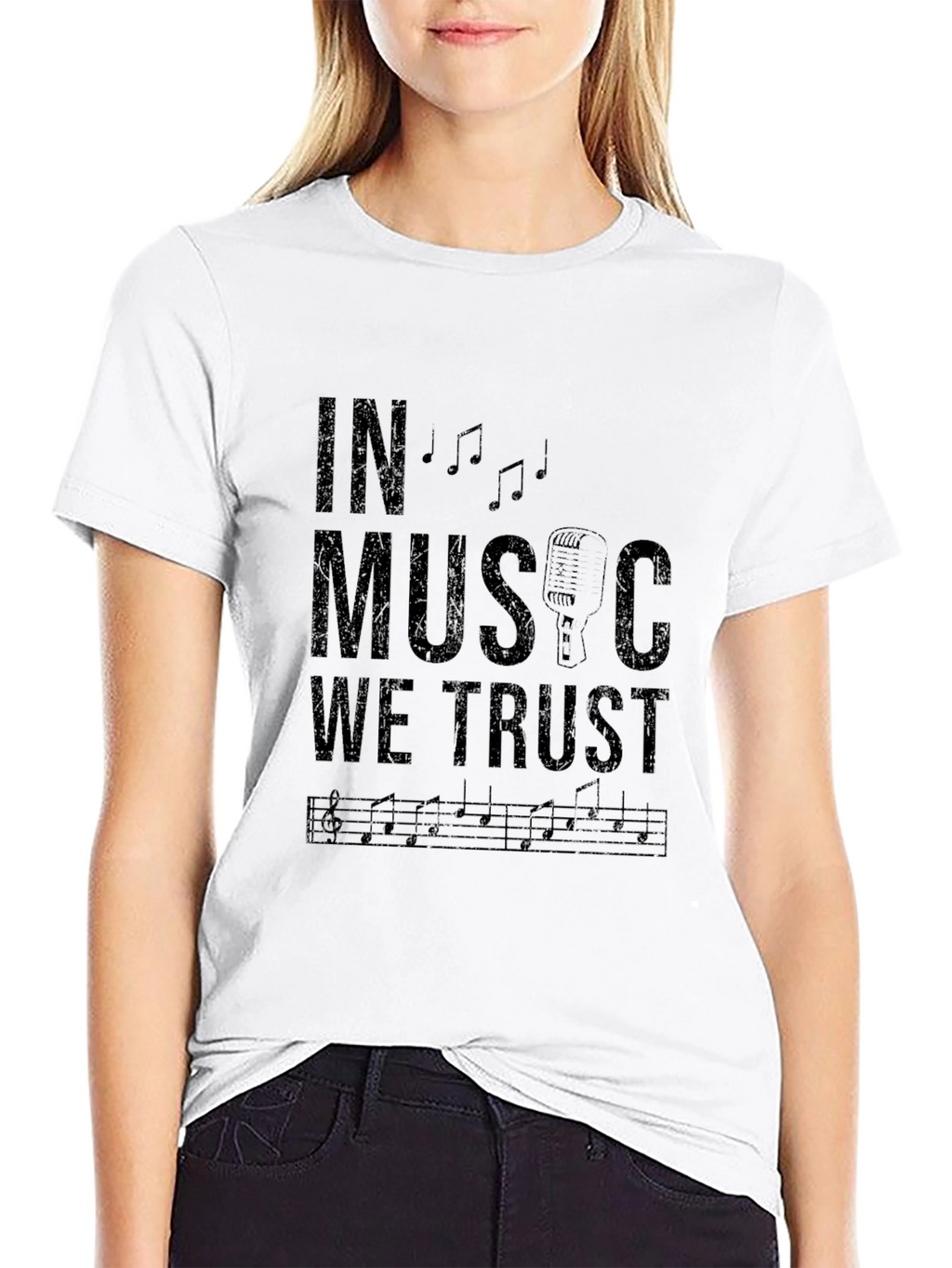 In Music We Trust Graphic T-Shirt