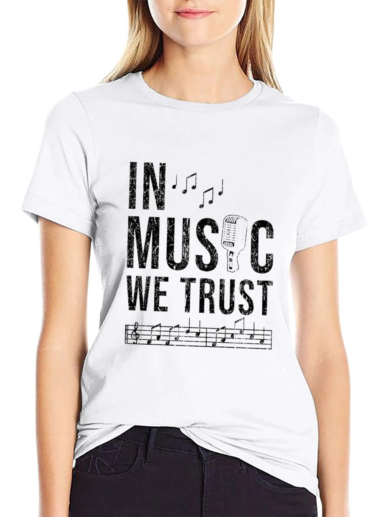 In Music We Trust Graphic T-Shirt