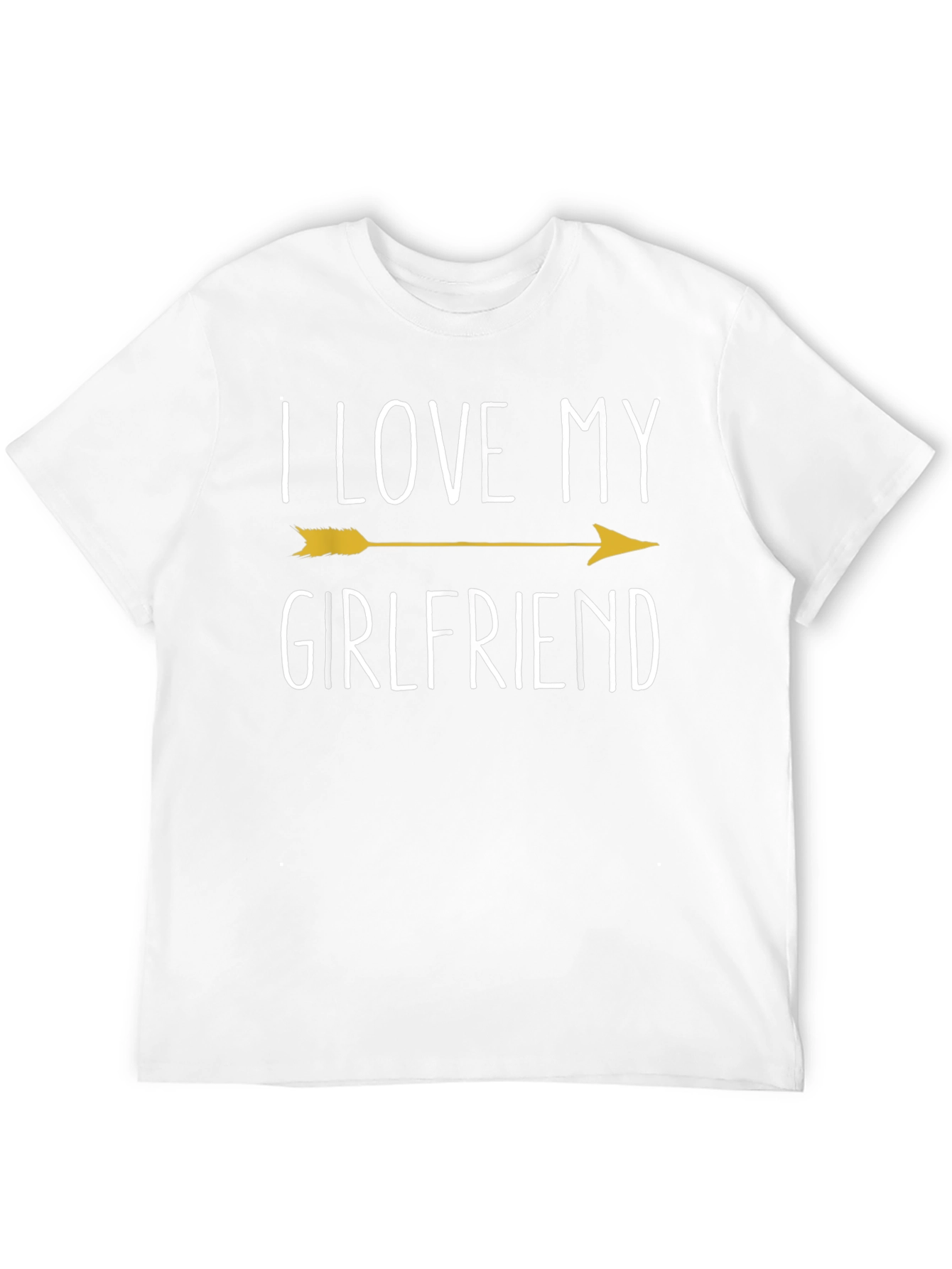 I Love My Girlfriend Arrow T-Shirt