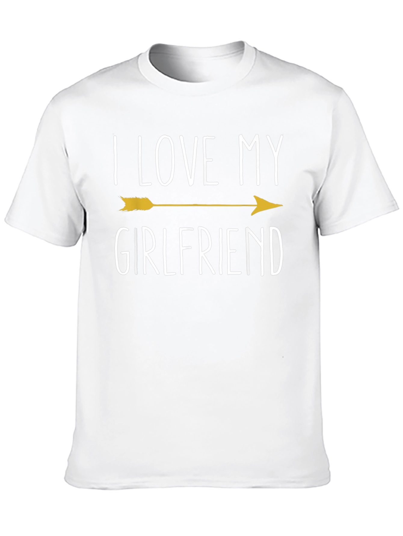 I Love My Girlfriend Arrow T-Shirt