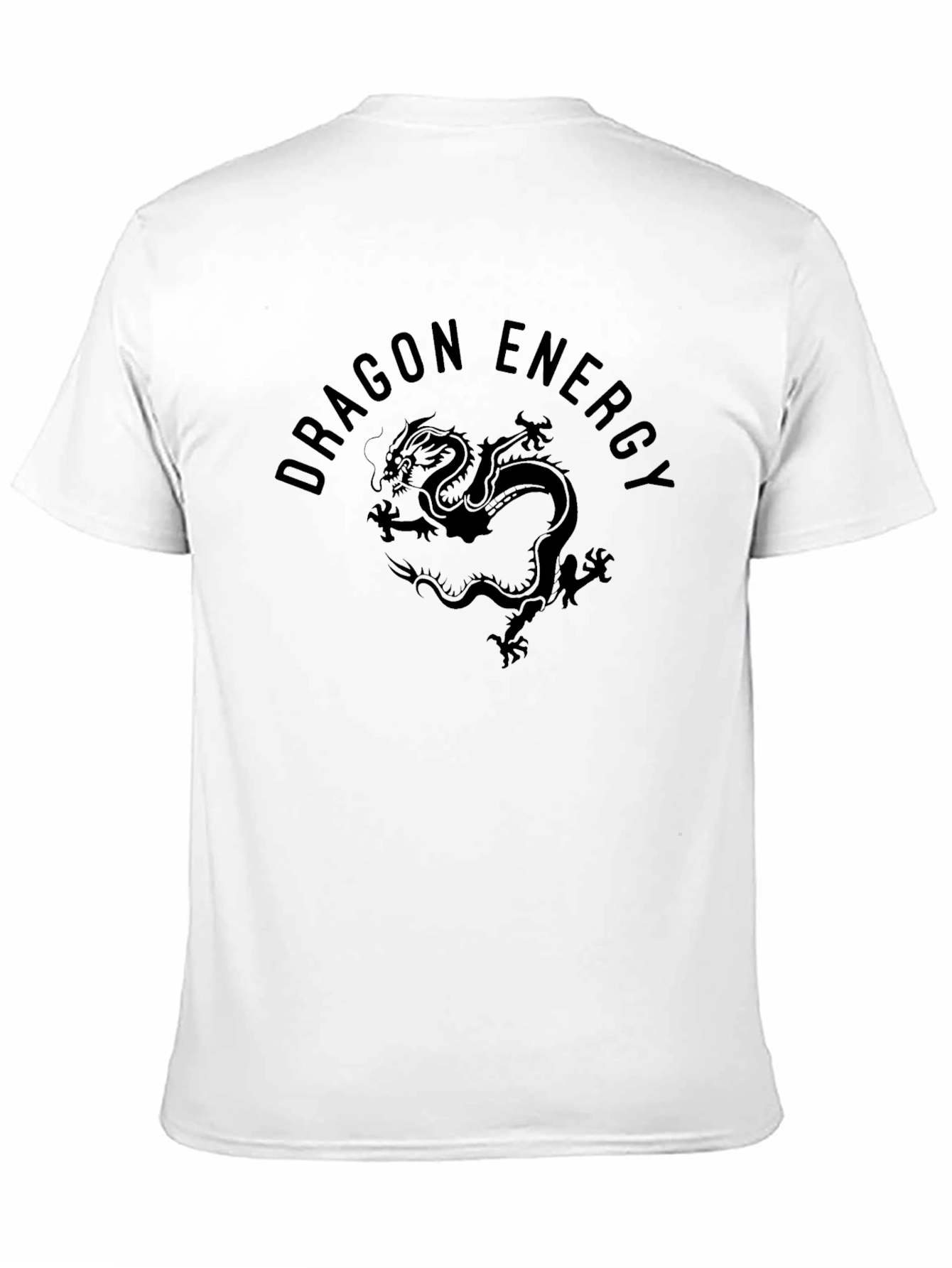 Dragon Energy Graphic Tee - Premium Black T-Shirt